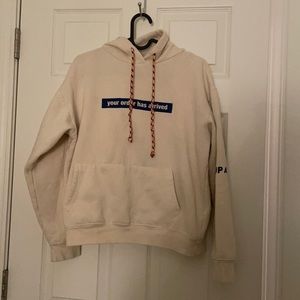 Zara “your order has arrived” graphic hoodie